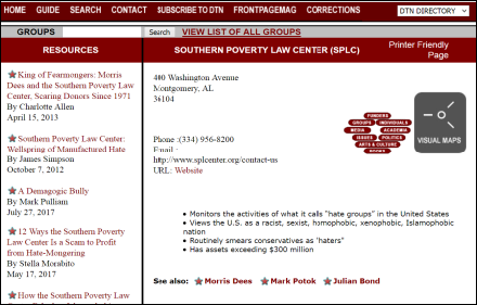 Discover the Networks SPLC